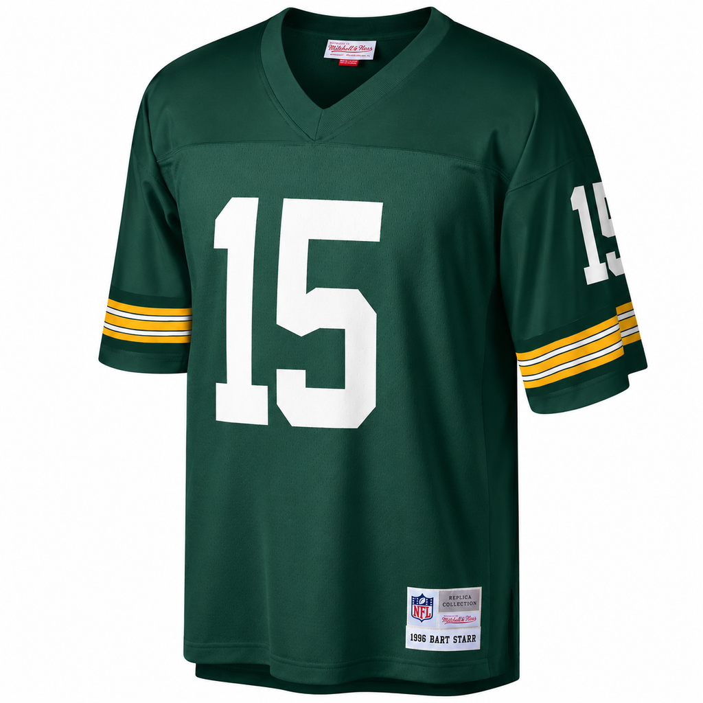 Green Bay Packers Bart Starr Mitchell & Ness Green Legacy Replica Jersey for Men product image 3, provided for visual