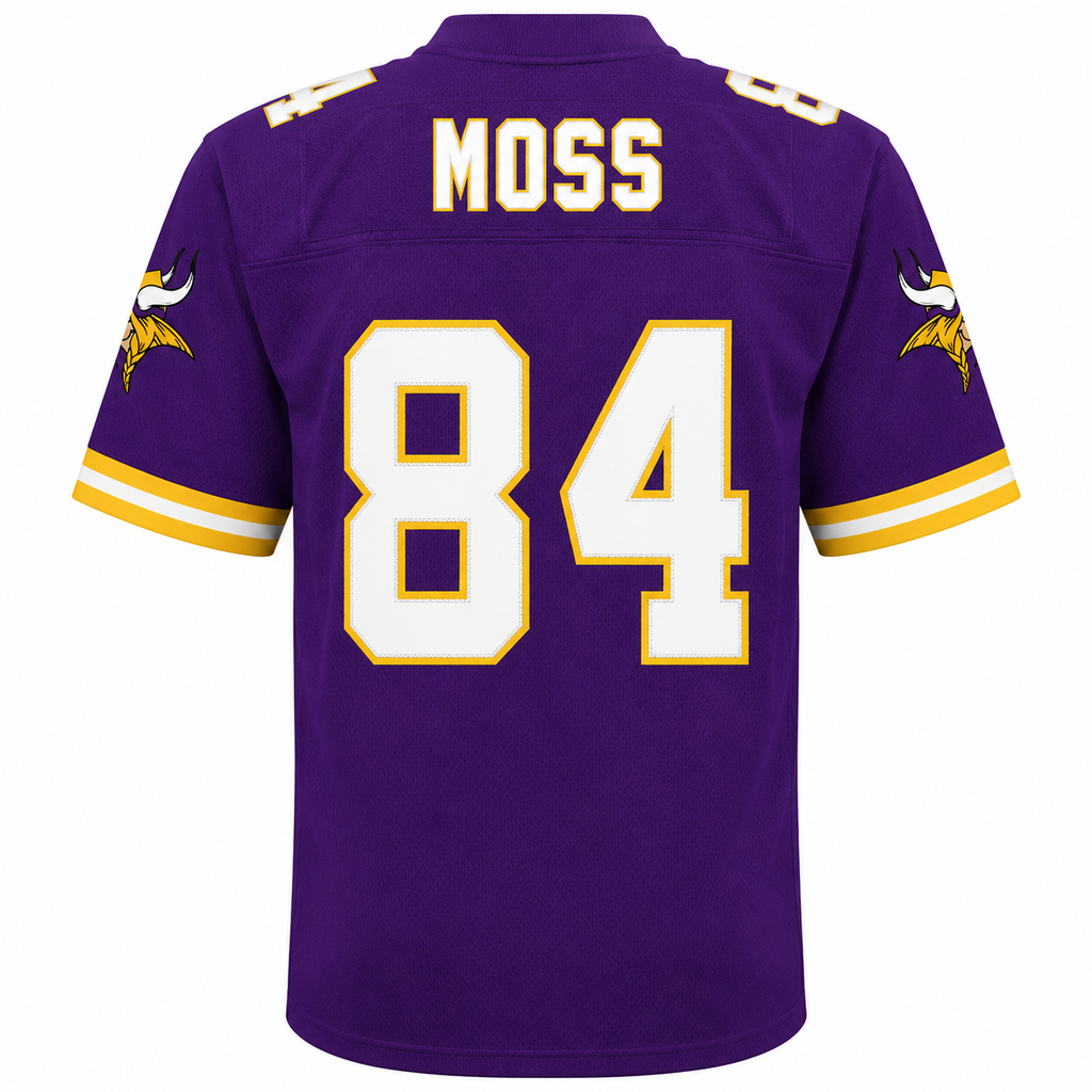 Youth Minnesota Vikings Randy Moss Mitchell & Ness Purple Retired Player Vintage Replica Jersey product image 3, provided