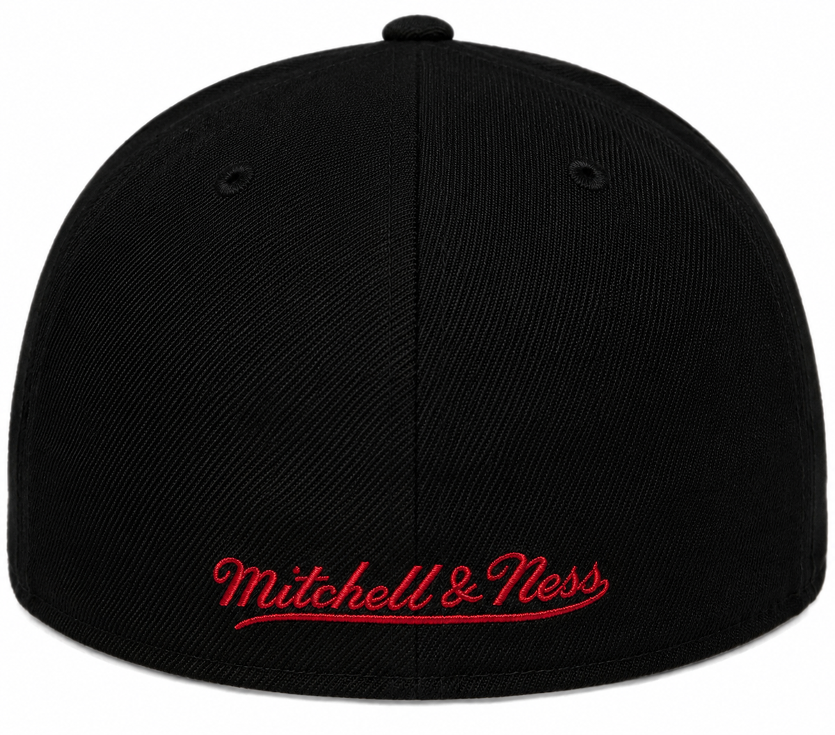 Chicago Bulls Mitchell & Ness Hardwood Classics 2 Tone Black/Red Reload 2.0 Dynasty Fitted Hat for Men product image 2,