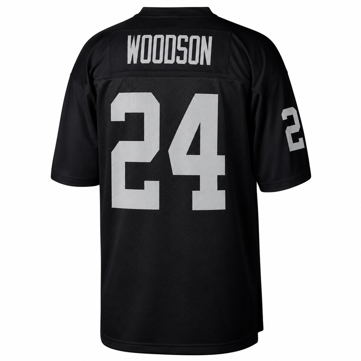 Oakland Raiders Charles Woodson Mitchell & Ness Black 1998 Home Legacy Jersey for Men product image 3, provided for visual