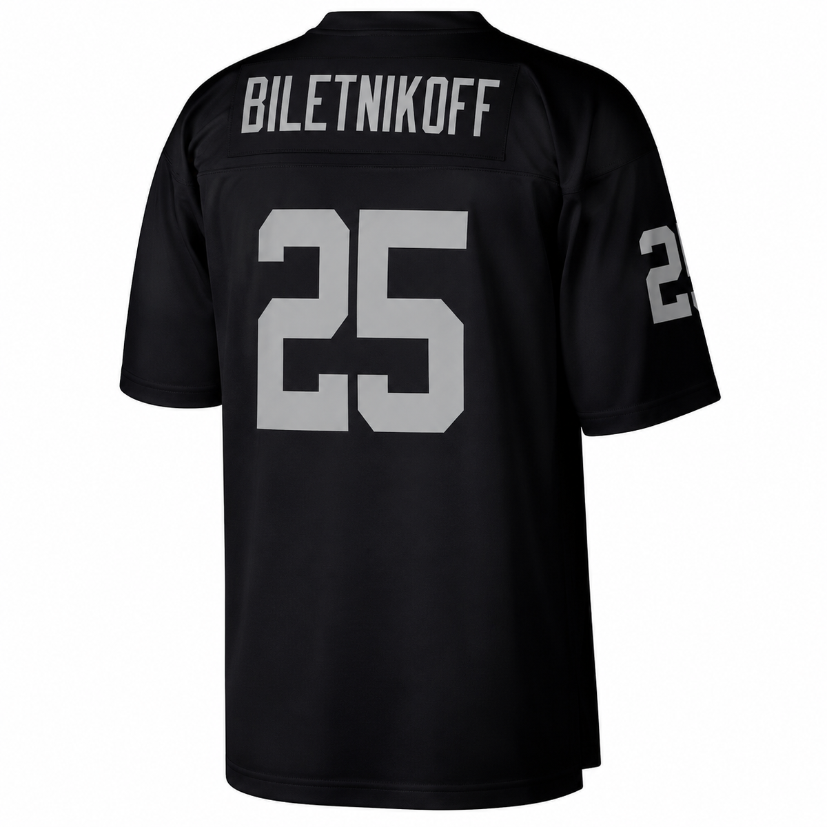 Mitchell & Ness Fred Biletnikoff Las Vegas Raiders Black Retired Player Legacy Replica Jersey product image 2, provided for