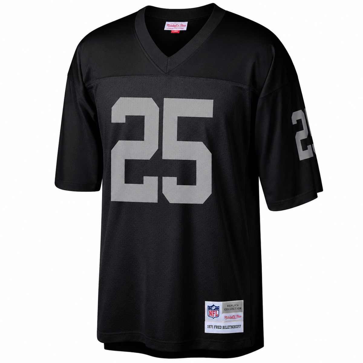 Mitchell & Ness Fred Biletnikoff Las Vegas Raiders Black Retired Player Legacy Replica Jersey product image 3, provided for