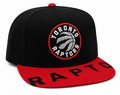 Mitchell & Ness Black/Red Toronto Raptors Hardwood Classics Snapshot Adjustable Snapback Hat for Men product image 1,