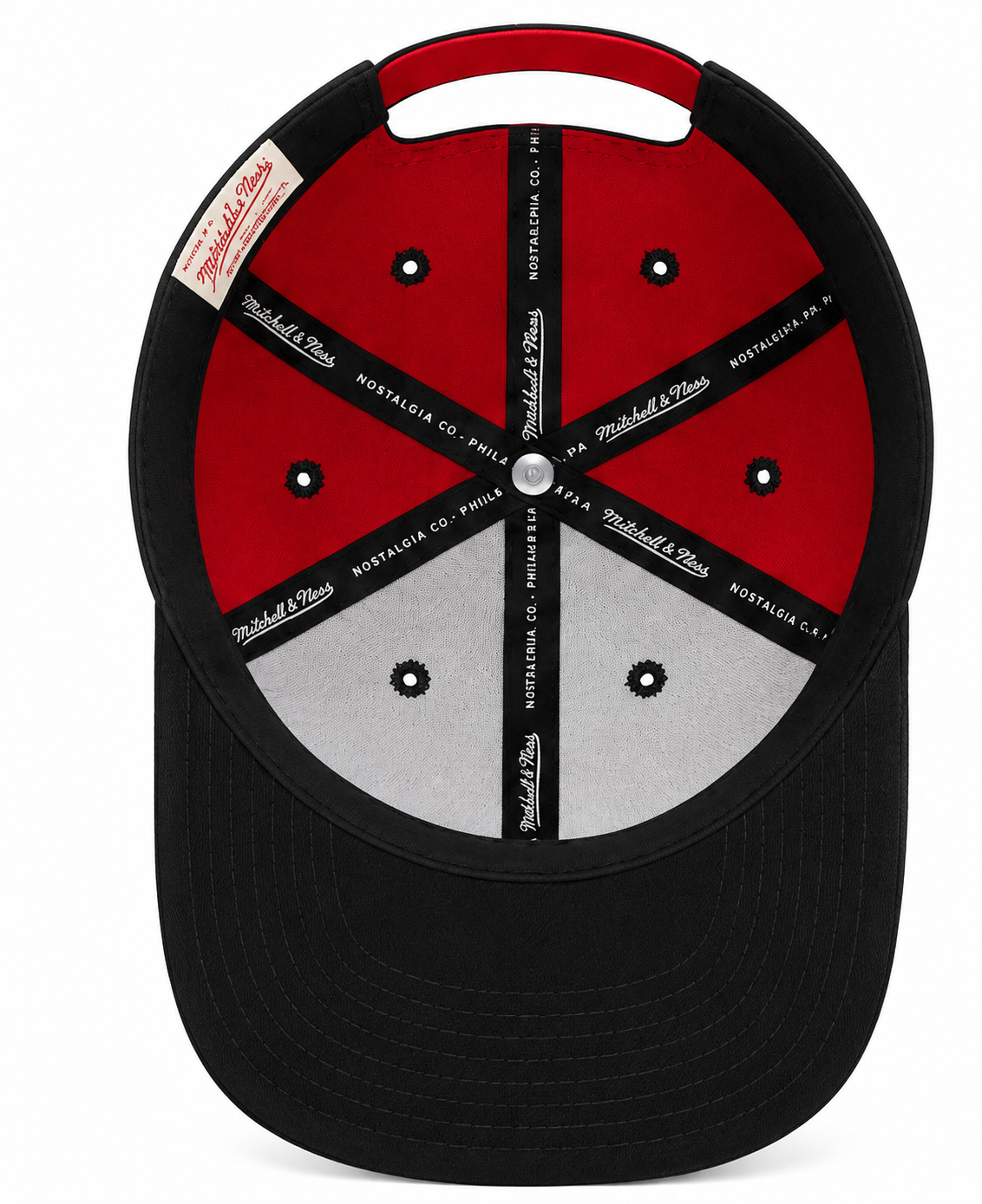 Toronto Raptors Mitchell & Ness NBA Pinwheel Snapback Hat-Current Logo for Men product image 6, provided for visual