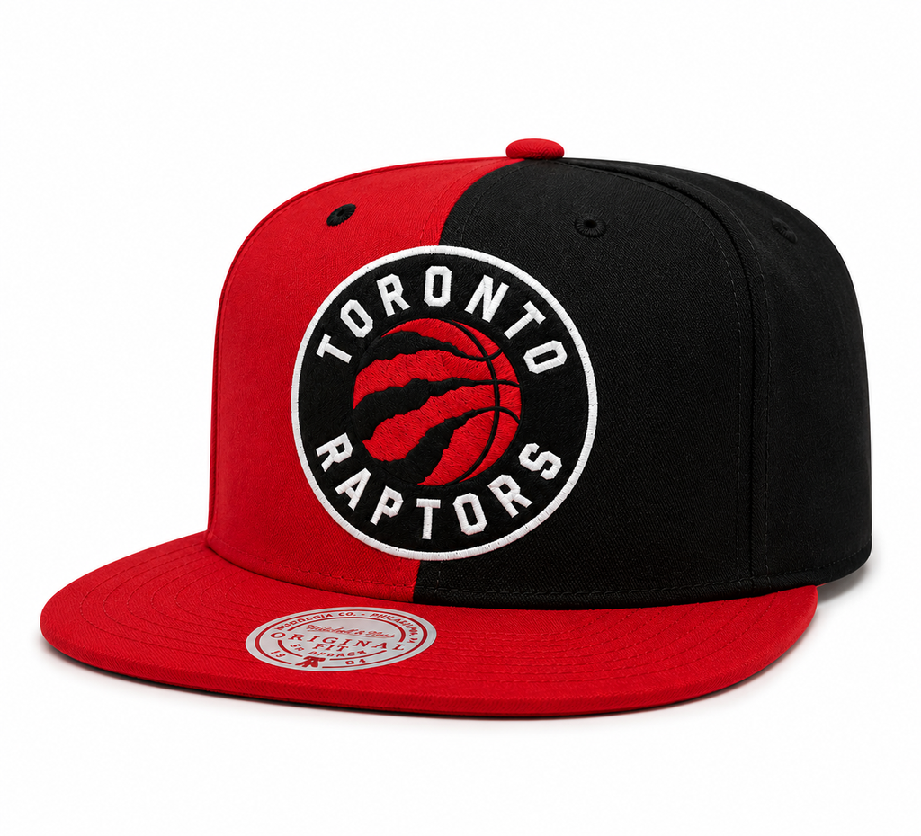 Toronto Raptors Mitchell & Ness NBA Pinwheel Snapback Hat-Current Logo for Men product image 1, provided for visual