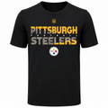 Pittsburgh Steelers Youth NFL Flux Dual Blend Short Sleeve T-Shirt product image 1, provided for visual reference and