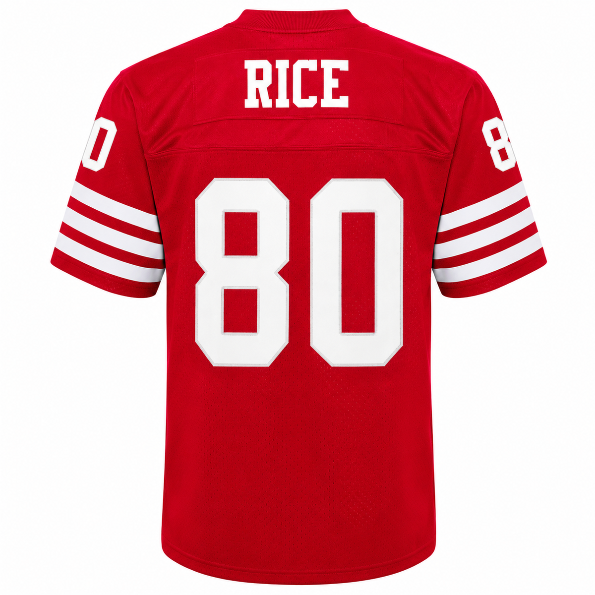 Youth San Francisco 49ers Jerry Rice Mitchell & Ness Scarlet Retired Player Vintage Replica Jersey product image 2, provided