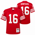 Youth San Francisco 49ers Joe Montana Mitchell & Ness Scarlet Retired Player Vintage Replica Jersey product image 1,