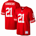 San Francisco 49ers Deion Sanders Mitchell & Ness Scarlet Retired Player Vintage Replica Jersey for Men product image 1,