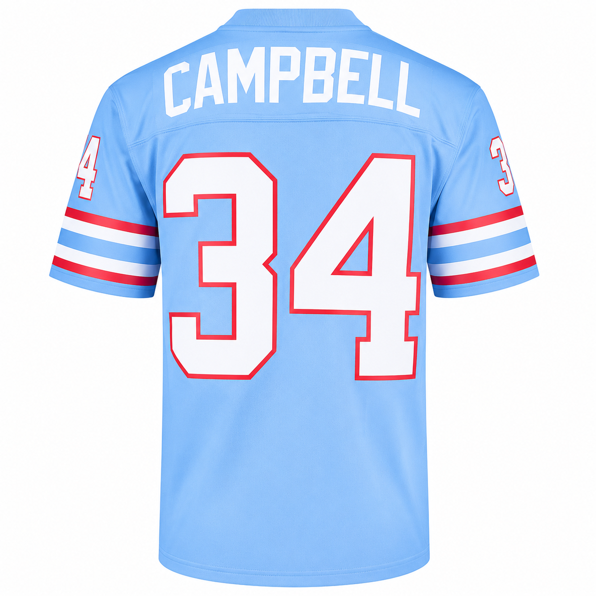 Houston Oilers Earl Campbell Mitchell & Ness Light Blue Legacy Replica Jersey for Men product image 2, provided for visual