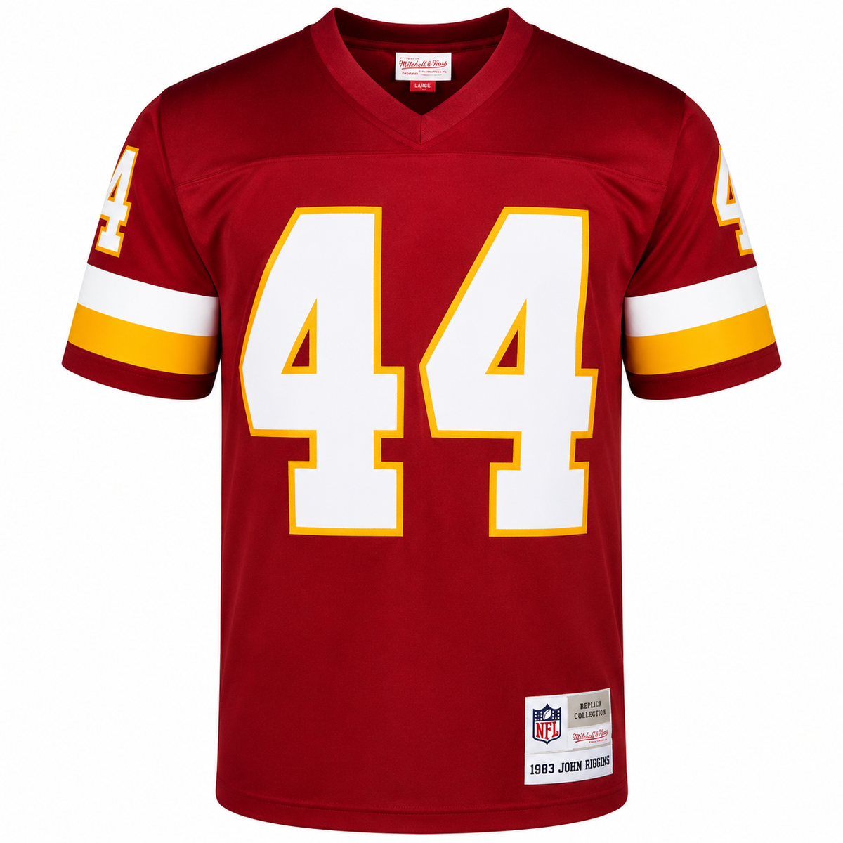 Mens Washington Commanders Redskins John Riggins Mitchell & Ness Burgundy Retired Player Vintage Replica Jersey product