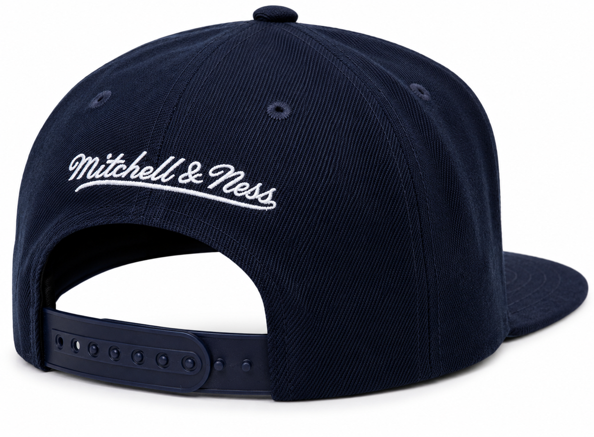Washington Wizards Ground 2.0 Navy Mitchell & Ness Snapback Hat product image 2, provided for visual reference and product