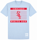 Chicago White Sox Mitchell And Ness Cooperstown Collection Light Blue 1972 One Strike Away T-Shirt for Men product image 1,