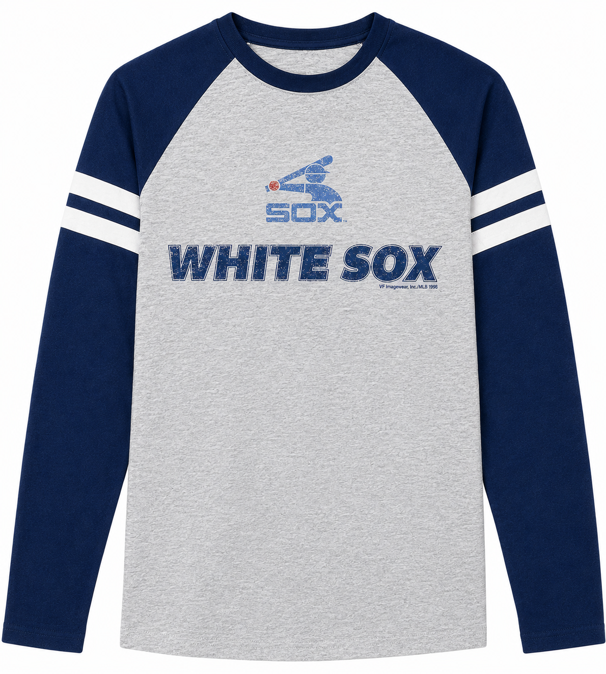 Chicago White Sox Gray/Navy Cooperstown Long Sleeve T-Shirt for Men product image 1, provided for visual reference and