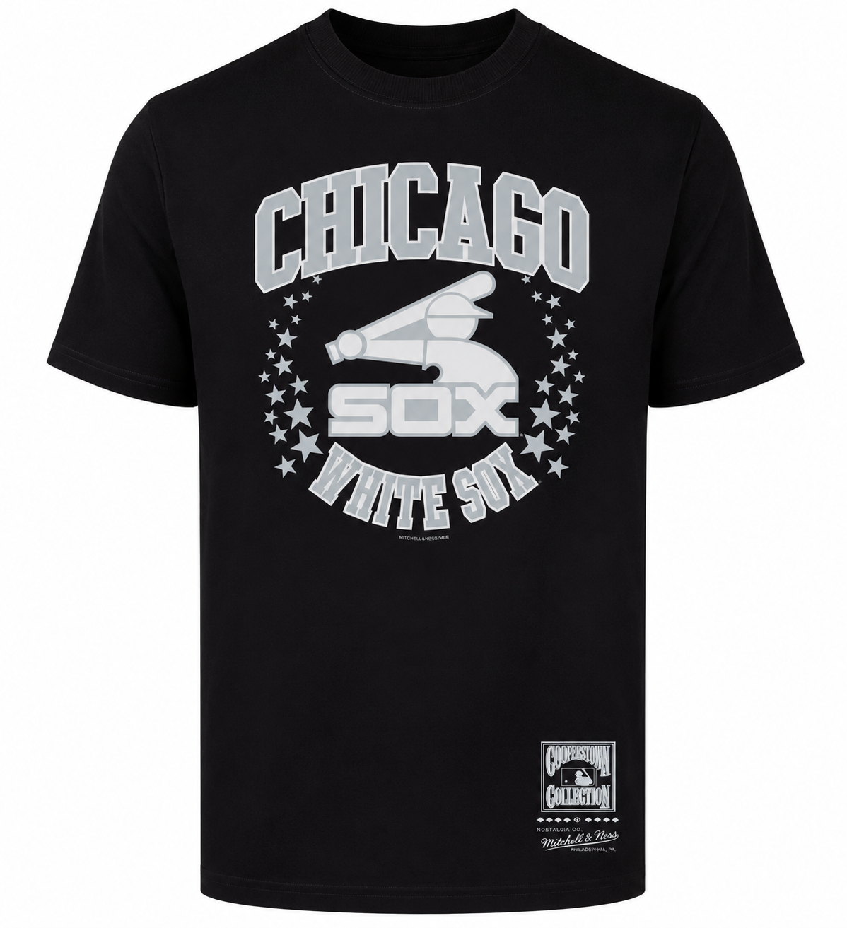 Chicago White Sox Mitchell And Ness Cooperstown Collection Black Hometown Champs T-Shirt for Men product image 1, provided