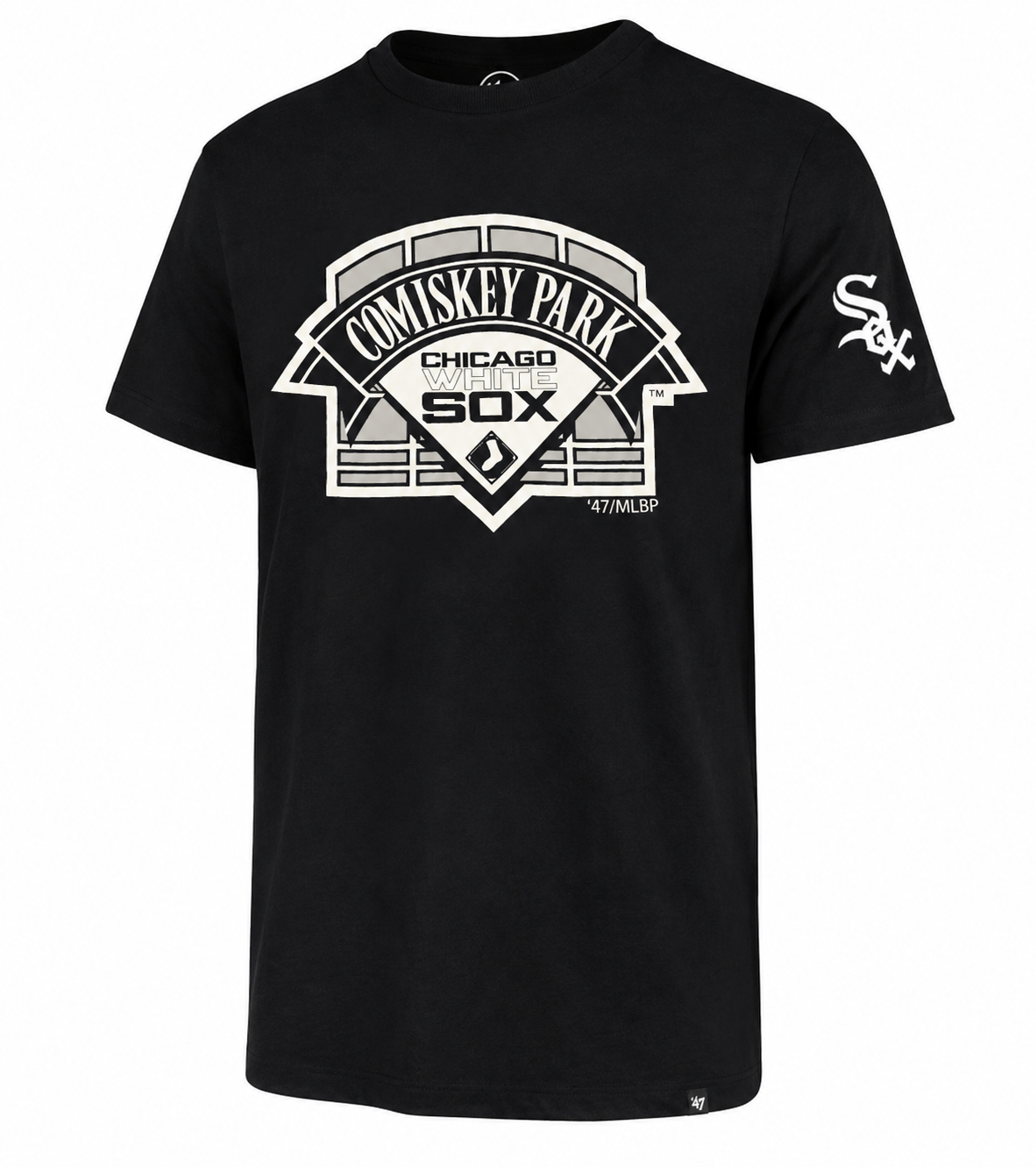 Men’s Chicago White Sox Comiskey Park Team ’47 Club T-Shirt product image 1, provided for visual reference and product