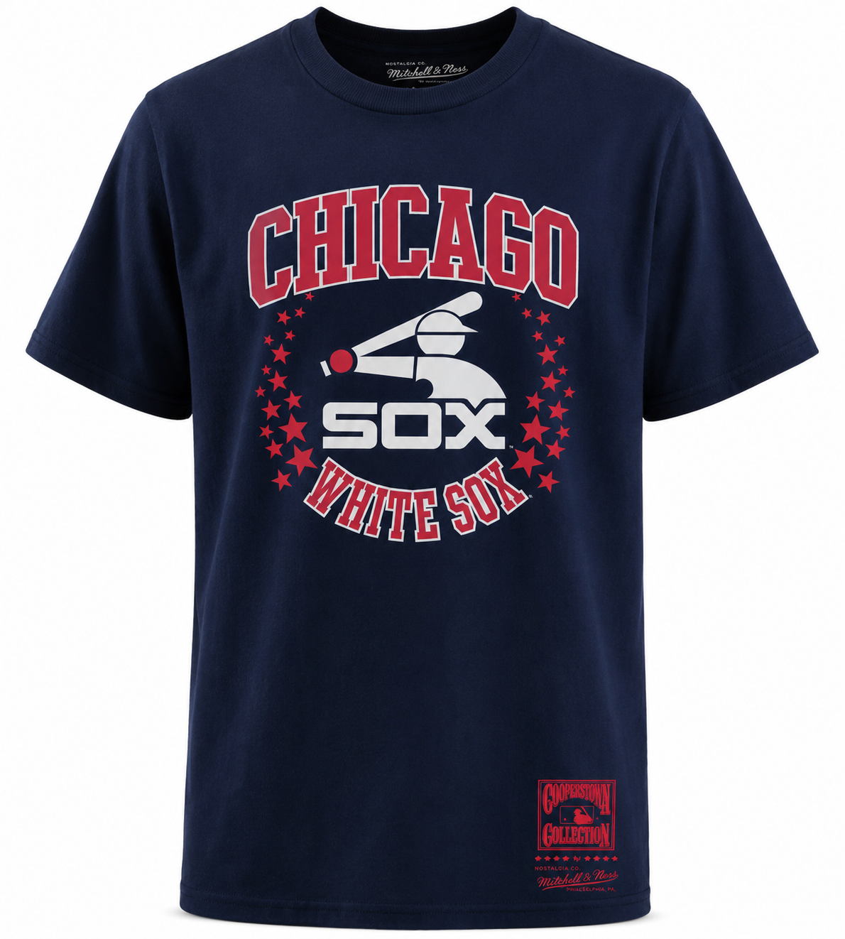 Chicago White Sox Mitchell And Ness Cooperstown Collection Navy Hometown Champs T-Shirt for Men product image 1, provided