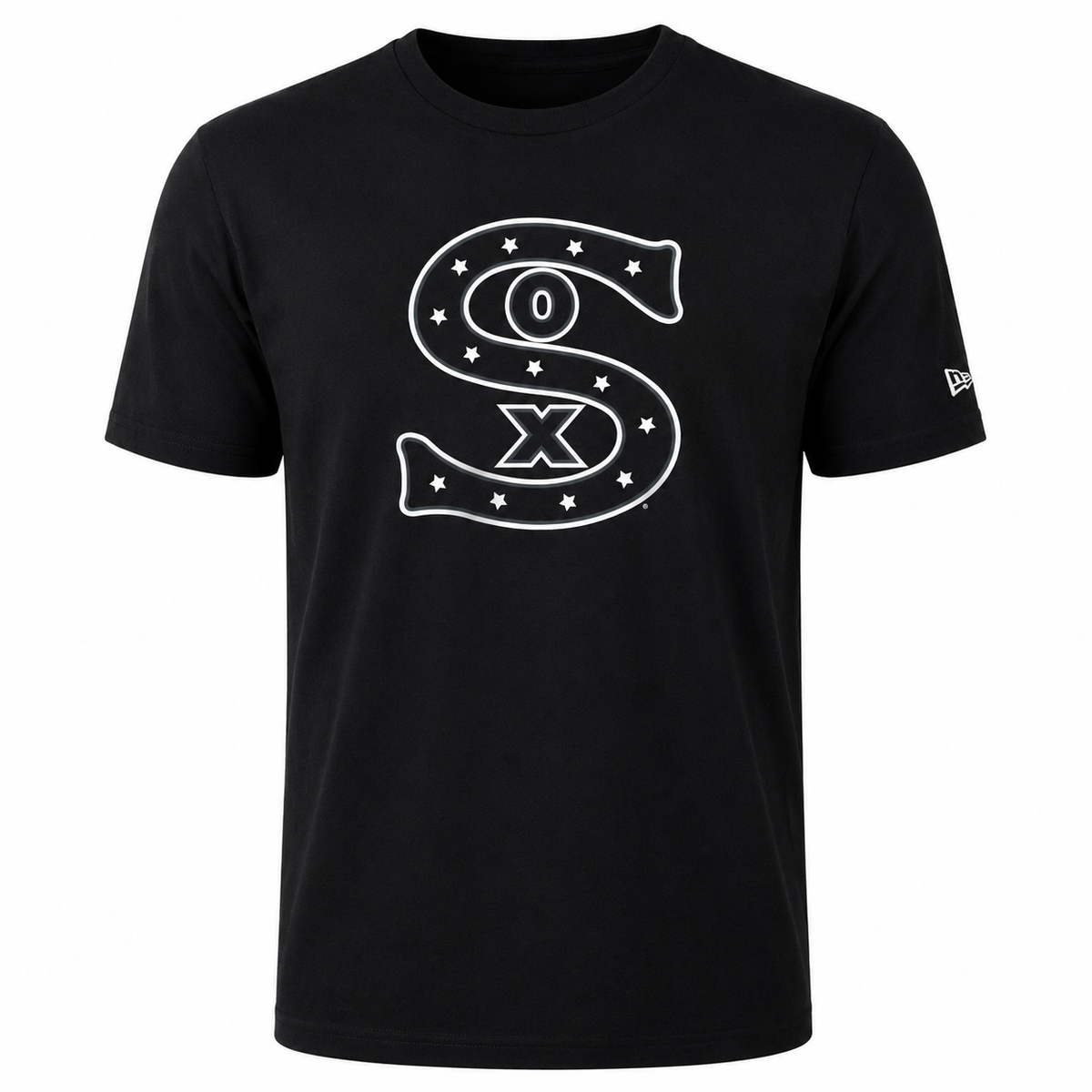 Chicago White Sox New Era Clubhouse Black T-Shirt for Men product image 1, provided for visual reference and product detail