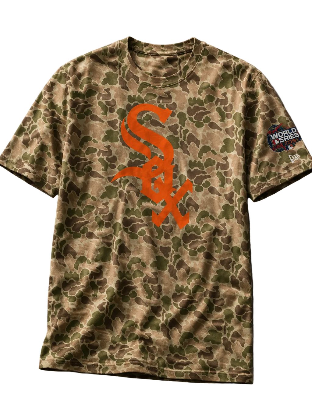 Chicago White Sox 2005 World Series Duck Camo New Era T-Shirt for Men product image 2, provided for visual reference and