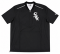 Chicago White Sox New Era Half-Zip Black Short Sleeve Windbreaker for Men product image 1, provided for visual reference and