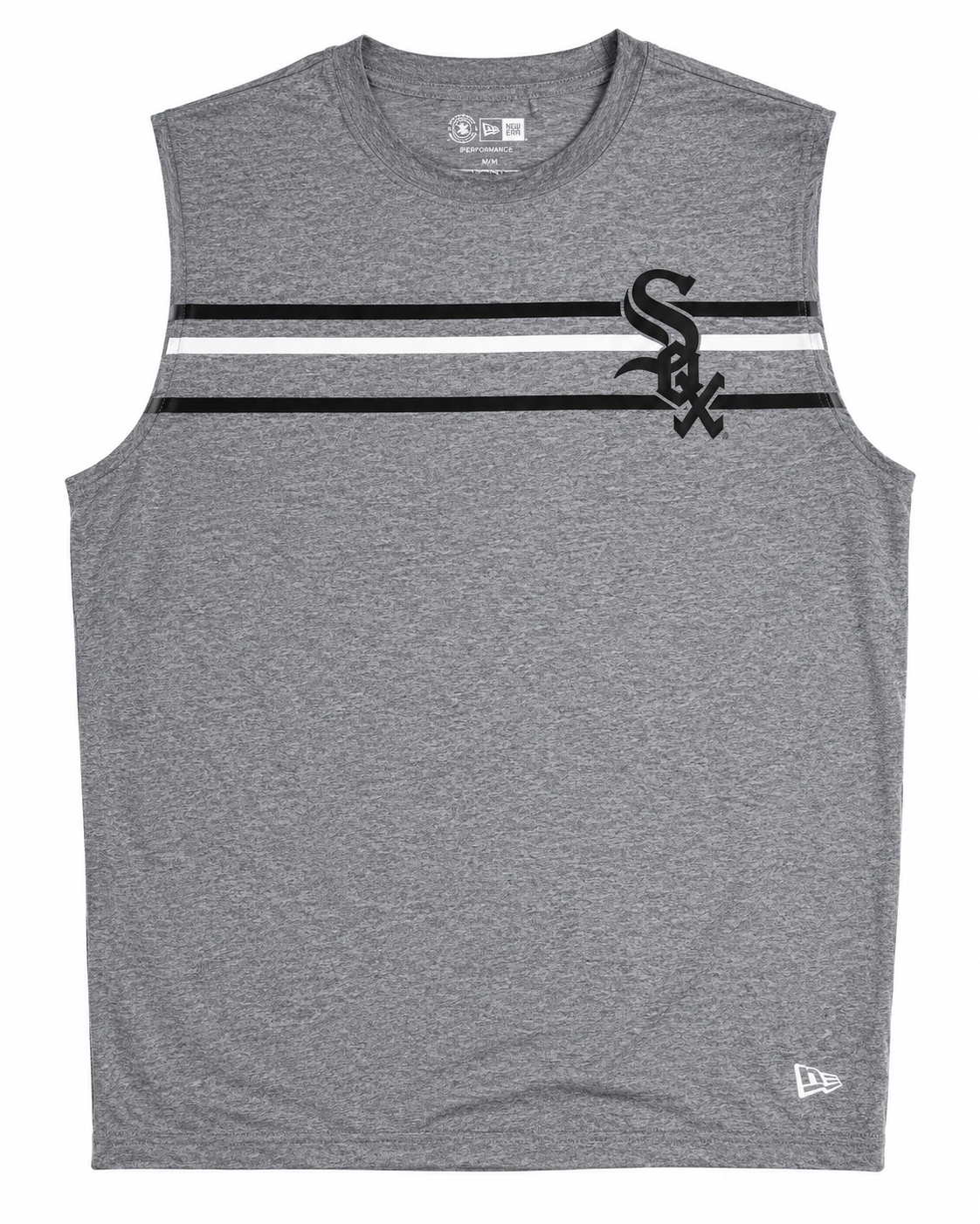 Chicago White Sox New Era Heathered Gray Sleevless T-Shirt for Men product image 1, provided for visual reference and
