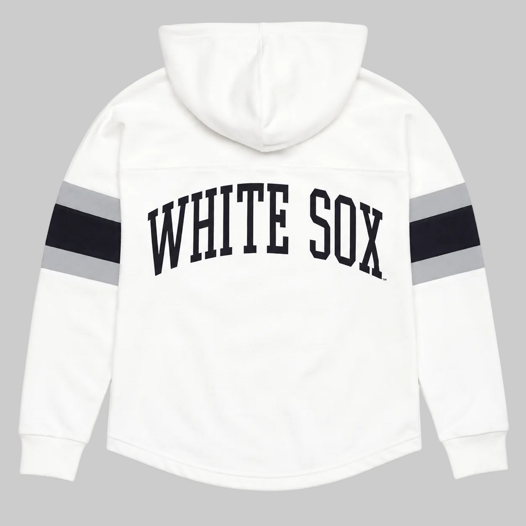 Chicago White Sox Game Plan White Long Sleeve Lace Hooded T-Shirt for Women product image 2, provided for visual reference