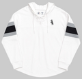 Chicago White Sox Game Plan White Long Sleeve Lace Hooded T-Shirt for Women product image 1, provided for visual reference