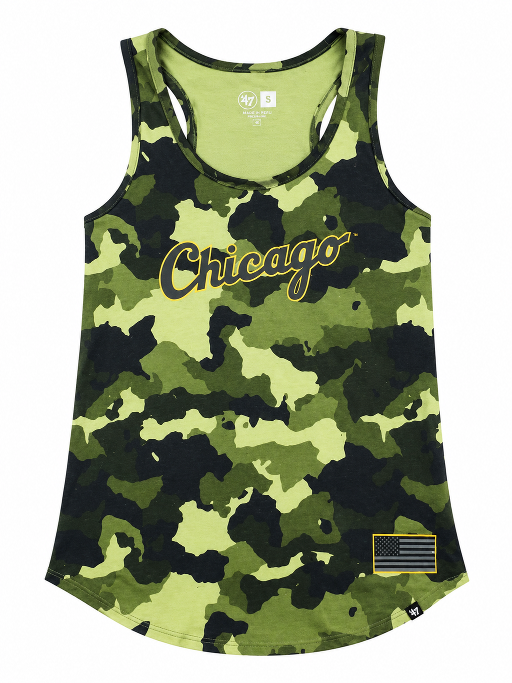 Chicago White Sox 2022 Armed Forces Day Camo Tank Top for Women product image 1, provided for visual reference and product