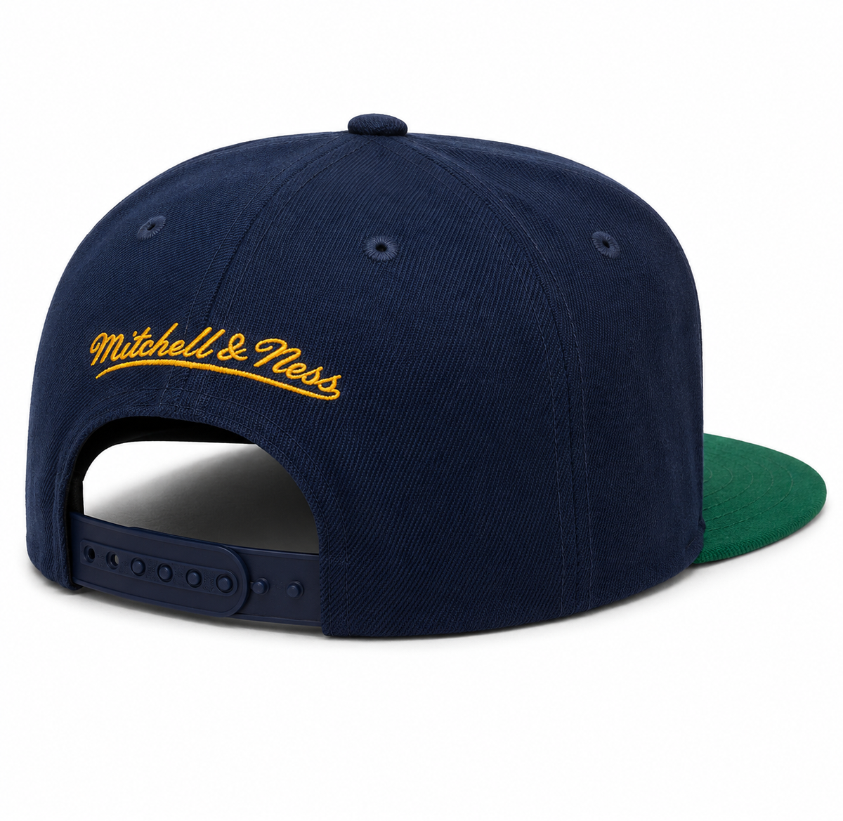 Mitchell & Ness Utah Jazz NBA Core Basic Snapback Hat-Navy/Green for Men product image 2, provided for visual reference and