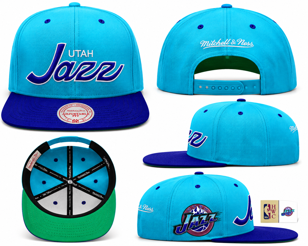 Utah Jazz Blue/Purple NBA Sports Specialty Snapback Adjustable Hat for Men product image 4, provided for visual reference