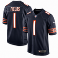 Justin Fields Chicago Bears Youth Navy Blue Nike Game Replica Jersey product image 1, provided for visual reference and