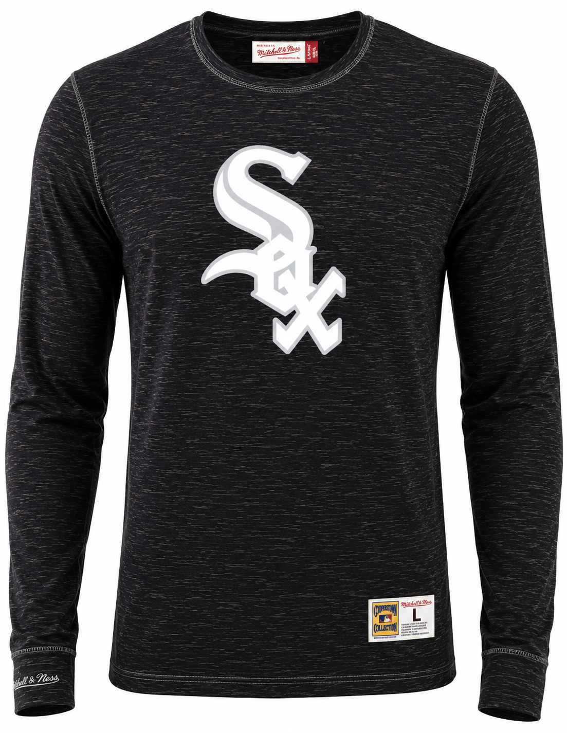 Chicago White Sox Cooperstown Collection Black Legendary Slub Long Sleeve T-Shirt for Men product image 1, provided for