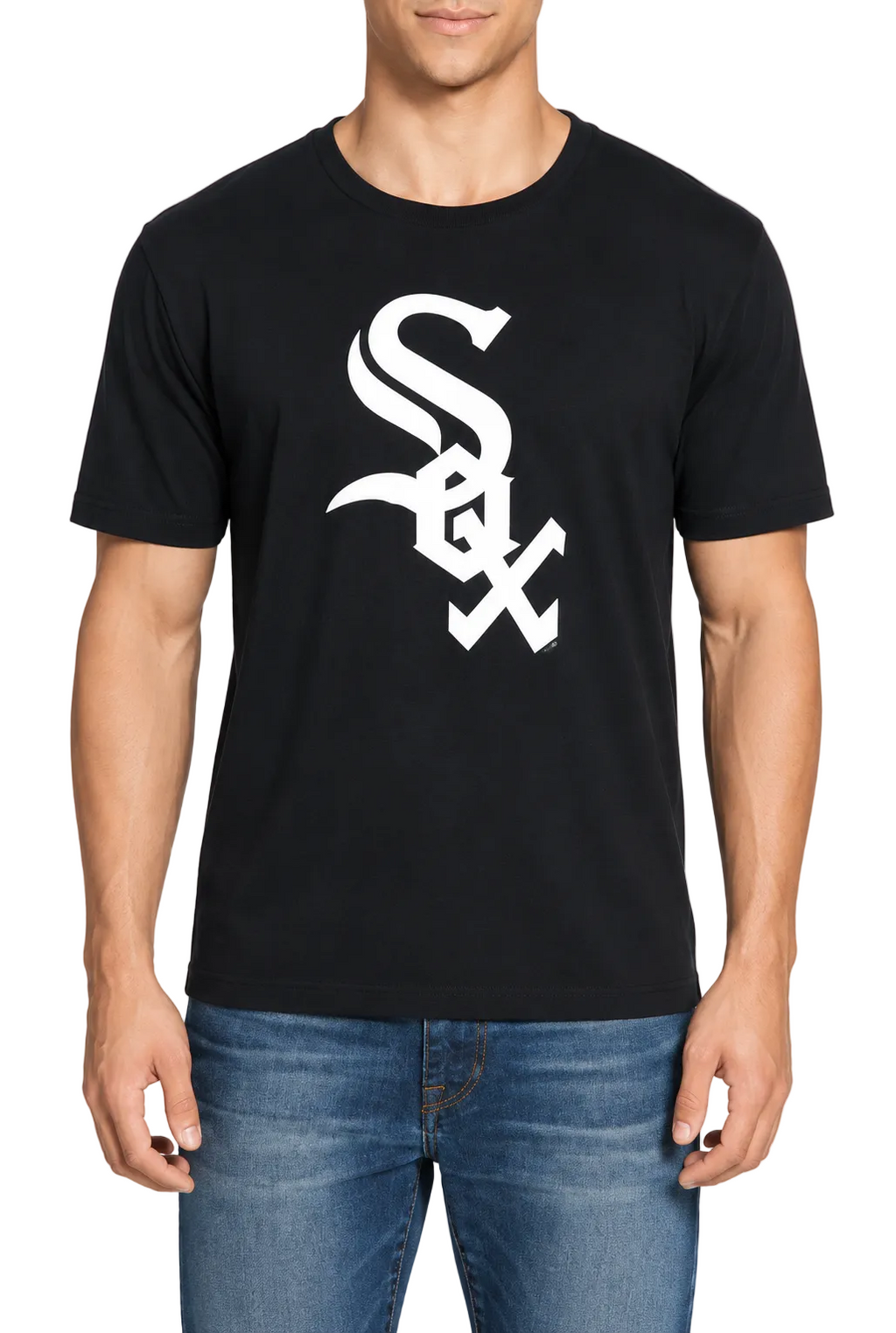 Chicago White Sox Wright & Ditson Black Metro Skyline T-Shirt for Men product image 1, provided for visual reference and