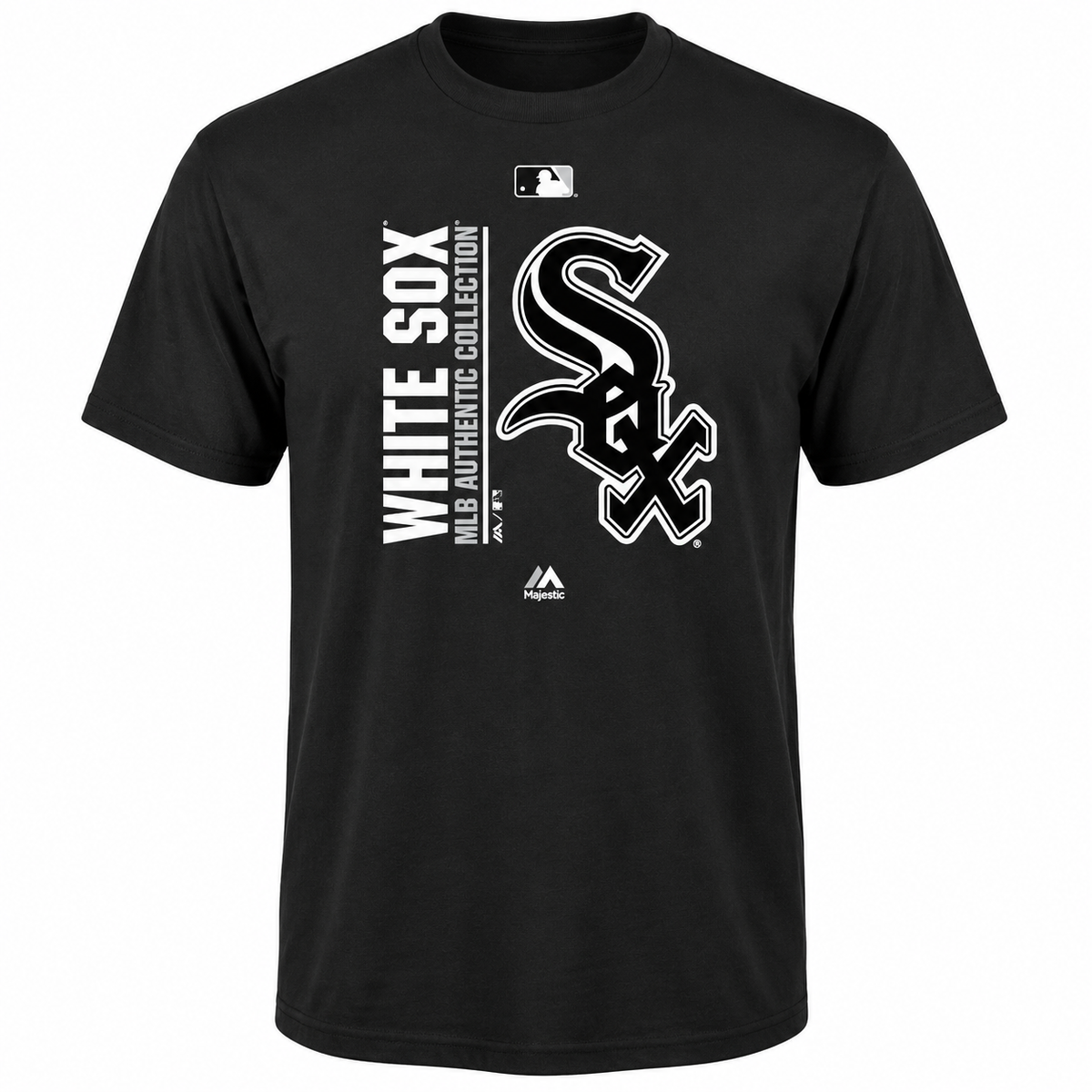 Youth MLB Chicago White Sox Majestic Black Authentic Collection Team Icon T-Shirt product image 1, provided for visual