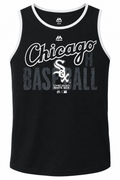 Youth Chicago White Sox Valiant Victory Tank Top-Majestic product image 1, provided for visual reference and product detail