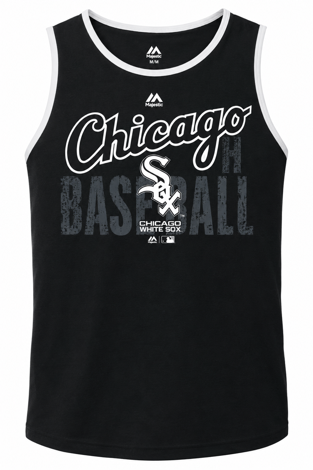 Youth Chicago White Sox Valiant Victory Tank Top-Majestic product image 1, provided for visual reference and product detail