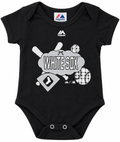 Infant Girls Chicago White Sox Black Creeper product image 1, provided for visual reference and product detail review