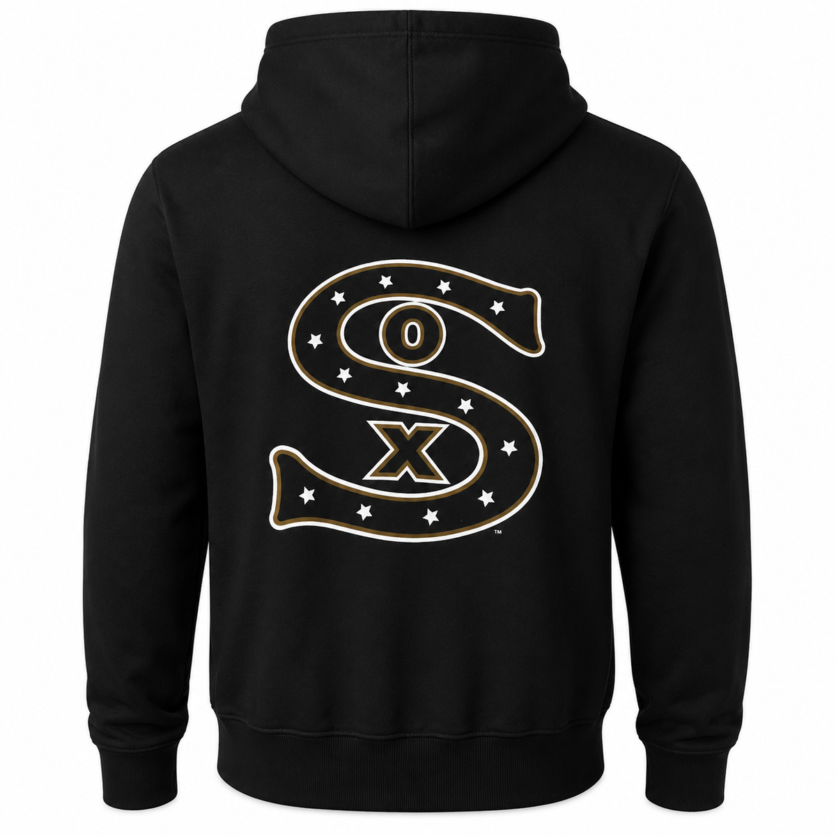 Mens Chicago White Sox New Era Black Cooperstown Collection 1917 Logo Hoodie product image 3, provided for visual reference