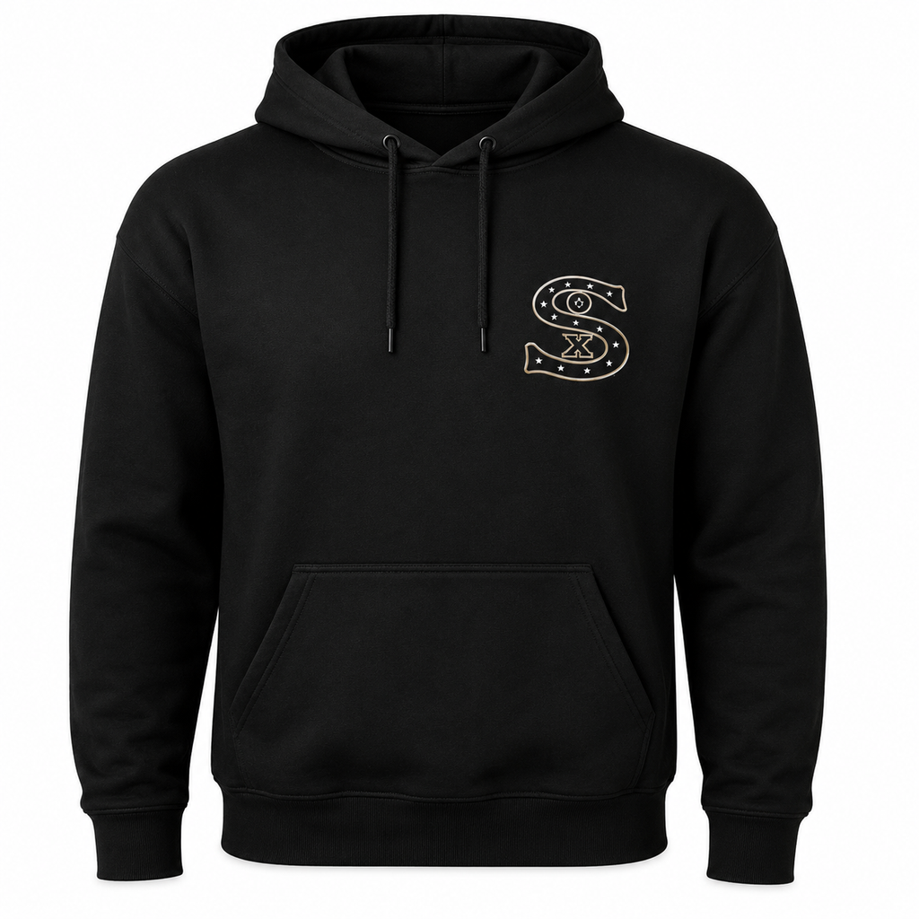 Mens Chicago White Sox New Era Black Cooperstown Collection 1917 Logo Hoodie product image 2, provided for visual reference