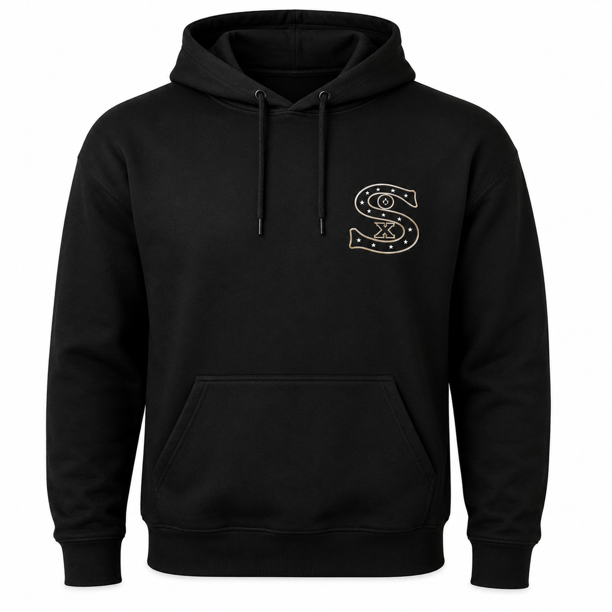 Mens Chicago White Sox New Era Black Cooperstown Collection 1917 Logo Hoodie product image 2, provided for visual reference