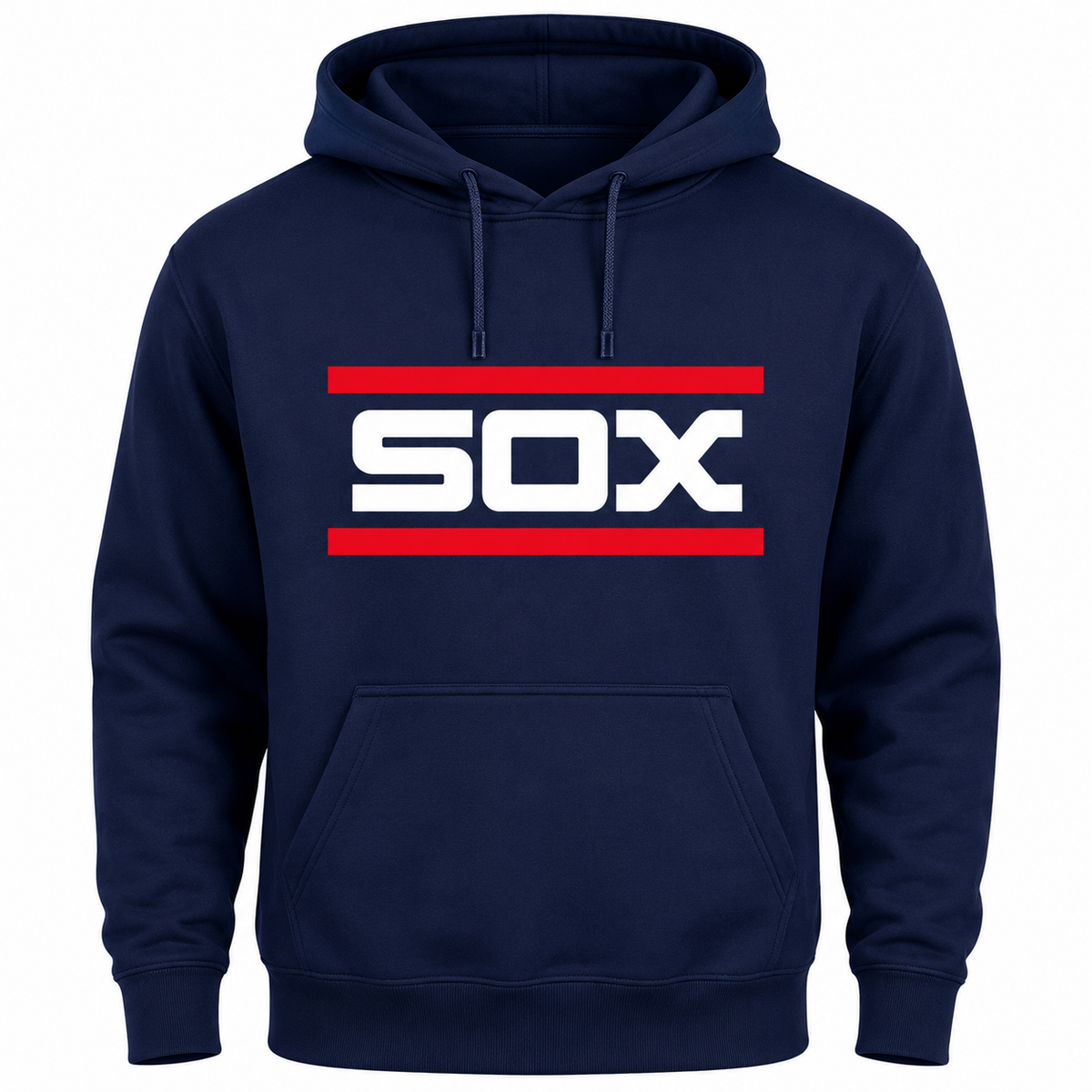 Mens Chicago White Sox Navy Bar Logo Cooperstown Collection Hoodie product image 1, provided for visual reference and