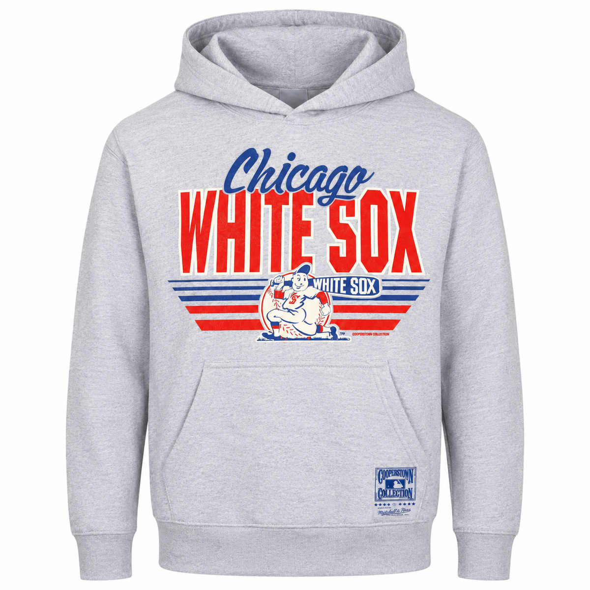 Chicago White Sox Mitchell & Ness Heather Gray 1948 Cooperstown Collection Hoodie for Men product image 1, provided for