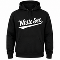 Mens Chicago White Sox Stitches Black Tailsweep Logo Hoodie product image 1, provided for visual reference and product