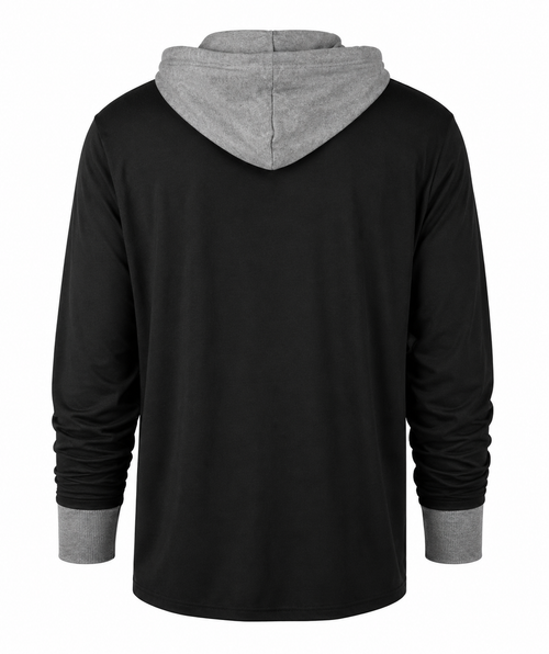 '47 Brand Men Chicago White Sox Flint Black Domino Hooded Long Sleeve T-Shirt product image 2, provided for visual reference