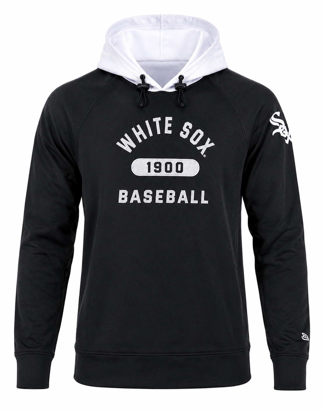 Mens Chicago White Sox New Era 1900 Performance Hoodie product image 1, provided for visual reference and product detail