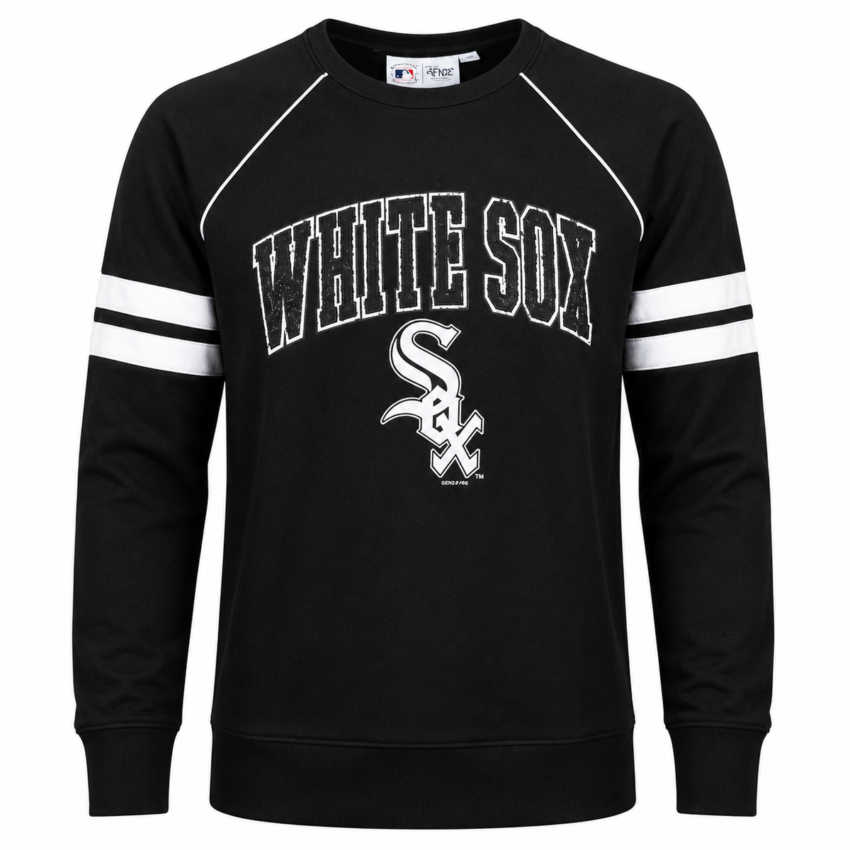 Chicago White Sox Black Team Pride Crewneck Sweatshirt for Women product image 1, provided for visual reference and product