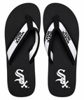 Chicago White Sox Black Contour Flip Flops product image 1, provided for visual reference and product detail review