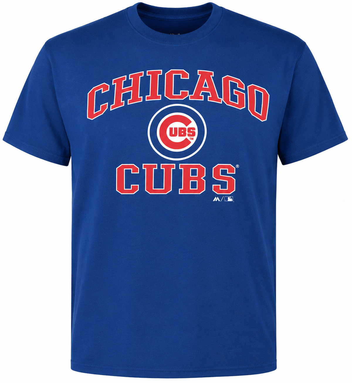 Youth MLB Chicago Cubs Majestic Mind and Soul Triblend T-Shirt product image 1, provided for visual reference and product
