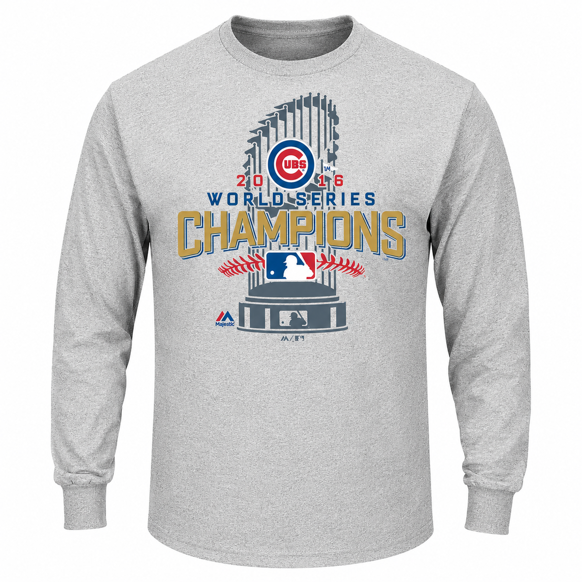 Big & Tall Chicago Cubs 2016 World Series Champions Locker Room Long Sleeve T-Shirt for Men product image 1, provided for