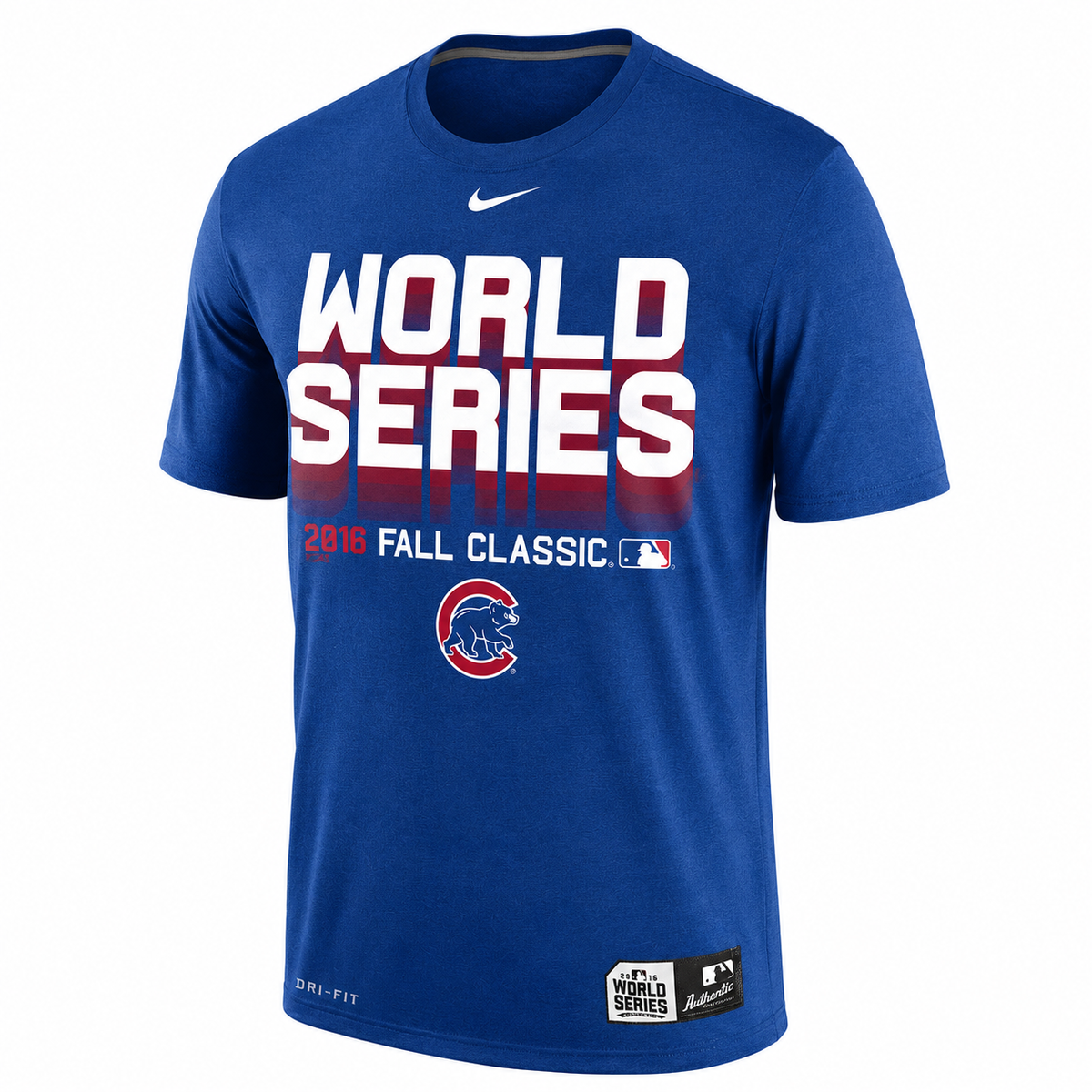 Chicago Cubs NIKE 2016 World Series Bound Authentic Collection Performance Dri-Fit T-Shirt for Men product image 1, provided